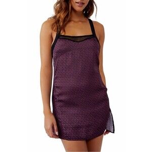 Free People All Mine Mini Women's Nightgown Size Large - Silky Romantic Slip